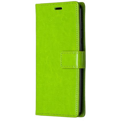 Mobigear Wallet Samsung Galaxy A21s Hülle Klapphülle Geldbörse - Grün