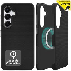 My Style Magsafe Tough Samsung Galaxy S24 MagSafe Hülle Hardcase Backcover Stoßfest - Schwarz