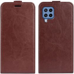 Mobigear Samsung Galaxy M22 Hülle Flipcase - Braun