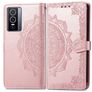 Mobigear Mandala Vivo Y76 Hülle Klapphülle Geldbörse - Roségold