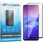 Mobigear Premium TCL 20 5G Panzerglas Gehärtetes Glas Displayschutz - Hüllenfreundlich - Schwarz