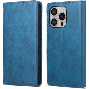 Mobigear Wallet iPhone 16 Pro Hülle Klapphülle Geldbörse - Blau