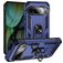 Mobigear Armor Ring Google Pixel 9 Hülle Hardcase Backcover Stoßfest mit Ringhalter - Blau
