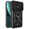 Mobigear Armor Ring Cam Slide Motorola Edge 40 Neo Hülle Hardcase Backcover Stoßfest mit Ringhalter und Kamera Slider - Schwarz