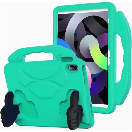 Mobigear Thumbs Up iPad 10 (2022) Tablet Hülle für Kinder mit Tragegriff - Türkis