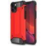 Mobigear Outdoor iPhone 12 Hülle Hardcase Backcover Stoßfest - Rot
