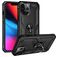 Mobigear Armor Ring iPhone 14 Pro Max Hülle Hardcase Backcover Stoßfest mit Ringhalter - Schwarz