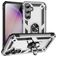 Mobigear Armor Ring Samsung Galaxy S23 FE Hülle Hardcase Backcover Stoßfest mit Ringhalter - Silber