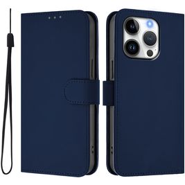 Mobigear Urban Wallet iPhone 16 Pro Hülle Klapphülle Geldbörse - Marineblau