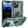 Mobigear Armor Ring iPhone 16 Pro Hülle Hardcase Backcover Stoßfest mit Ringhalter - Grün