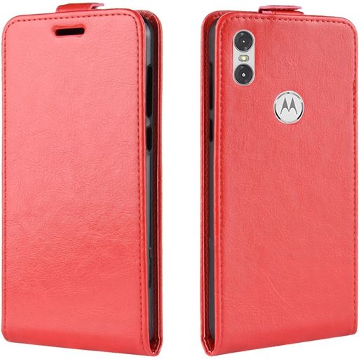 Mobigear Motorola One Hülle Flipcase - Rot