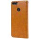 Mobigear Wallet Huawei P Smart (2018) Hülle Klapphülle Geldbörse - Cognac