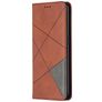Mobigear Rhombus Slim OPPO Reno 4 Hülle Klapphülle - Braun