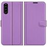 Mobigear Classic Sony Xperia 10 III Hülle Klapphülle Geldbörse - Lila