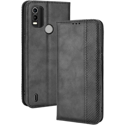 Mobigear Sensation Nokia C21 Plus Hülle Klapphülle Geldbörse - Schwarz