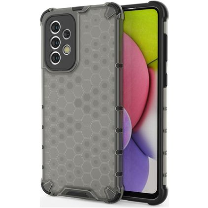 Mobigear Honeycomb Samsung Galaxy A33 Hardcase Backcover Shockproof - Schwarz