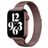 Mobigear Slim Loop Milanaise Apple Watch Armband Magnetverschluss - 49/46/45/44 mm - Braun
