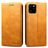 Suteni Art iPhone 11 Hülle Klapphülle Geldbörse - Cognac