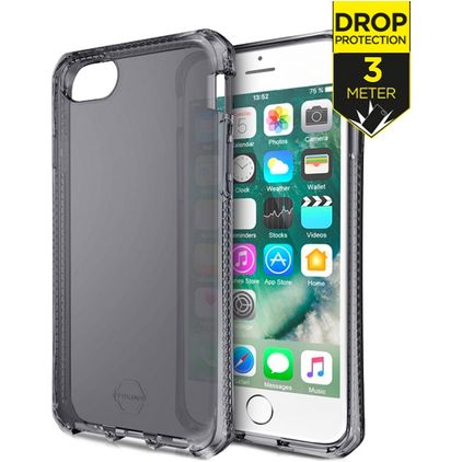 ITSkins SpectrumClear iPhone 8 Hülle Flexibles TPU Backcover Stoßfest - Smoke