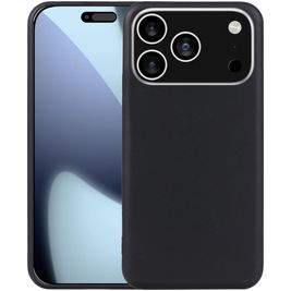 Mobigear Basics iPhone 17 Pro Hülle Flexibles TPU Backcover - Schwarz