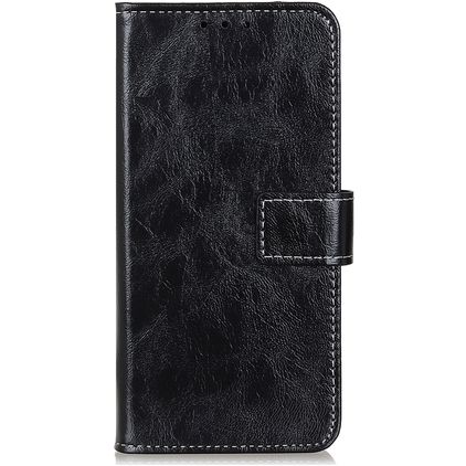 Mobigear Basic LG V60 ThinQ Hülle Klapphülle Geldbörse - Schwarz