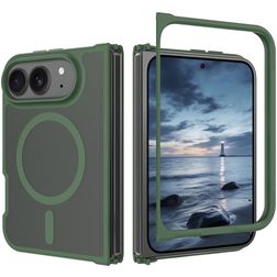 Mobigear Shockproof iPhone Duo MagSafe Hardcase Backcover - Dunkelgrün