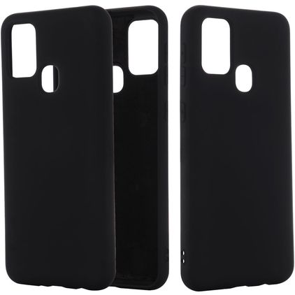 Mobigear Rubber Touch Samsung Galaxy M51 Silikon Hülle Backcover - Schwarz