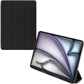 Mobilize Solid Folio iPad Air 13 Zoll (2024) Hülle Klapphülle - Schwarz