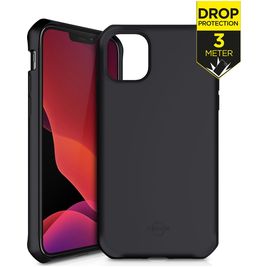 ITSkins SpectrumSolid iPhone 12 Pro Max Hülle Flexibles TPU Backcover Stoßfest - Plain Black