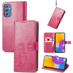 Mobigear Clover Samsung Galaxy M52 Hülle Klapphülle Geldbörse - Magenta
