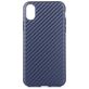 Mobigear Racing iPhone XS Hülle Flexibles TPU Backcover - Blau