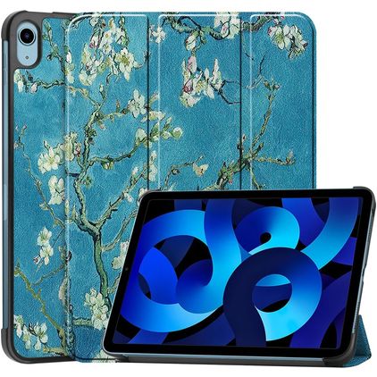 Mobigear Tri-Fold iPad 10 (2022) Hülle Klapphülle - Mandelblüten