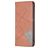 Mobigear Rhombus Slim OPPO A76 Hülle Klapphülle - Braun