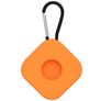 Mobigear Square Key Apple AirTag Hülle Flexibles Silikon Schlüsselanhänger - Orange