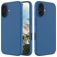 Mobigear Rubber Touch iPhone 16 Silikon Hülle Backcover - Blau