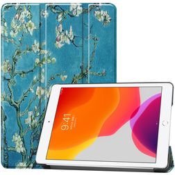 Mobigear Tri-Fold iPad 7 (2019) Hülle Klapphülle - Mandelblüten