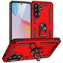 Mobigear Armor ring Samsung Galaxy A37 Hülle Hardcase Backcover Stoßfest mit Ringhalter - Rot