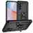 Mobigear Armor ring Samsung Galaxy A37 Hardcase Backcover Shockproof mit Ringhalter - Schwarz