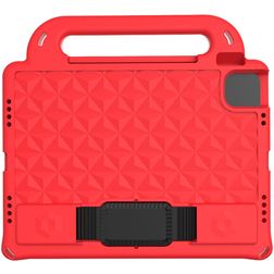 Mobigear Diamond iPad Pro 11 Zoll (2021) Tablet Hülle für Kinder mit Tragegriff - Rot