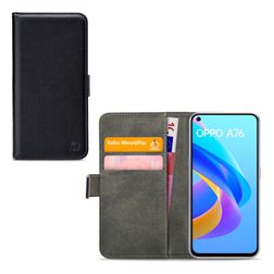Mobilize Classic Gelly Wallet OPPO A76 Hülle Klapphülle Geldbörse - Schwarz