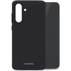 Mobilize Rubber Gelly Samsung Galaxy A37 Hülle Flexibles TPU Backcover - Schwarz