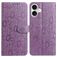 Mobigear Flowers iPhone 17 Hülle Klapphülle Geldbörse - Lila