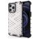 Mobigear Honeycomb iPhone 14 Pro Max Hülle Hardcase Backcover Stoßfest - Weiß