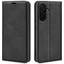 Mobigear Retro Slim Samsung Galaxy A27 Hülle Klapphülle Geldbörse - Schwarz