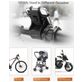 Mobigear Silicone Fahrradhalterung Lenkerhalterung Klemme Universal (max 15 cm x 8 cm) - Schwarz