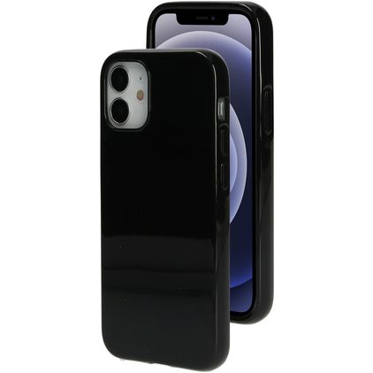 Mobiparts Classic iPhone 12 Mini Hülle Flexibles TPU Backcover - Matt Black