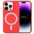 Mobigear Rubber Touch iPhone 15 Pro Max Silikon MagSafe Hülle Backcover - Rot