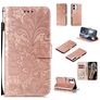 Mobigear Flower Leather Wallet Case Rose Gold Apple iPhone 12 Mini