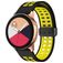 Mobigear Sport Plus Mag Silikon Smartwatch Armband Magnetverschluss - 20-mm-Universalanschluss - Schwarz / Gelb