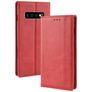 Mobigear Sensation Samsung Galaxy S10 Hülle Klapphülle Geldbörse - Rot